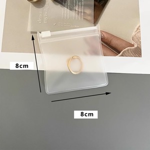 Bolsas de plástico para joyería con cierre hermético, bolsas transparentes personalizadas con impresión para almacenamiento de colgantes al por mayor - Product Image 5