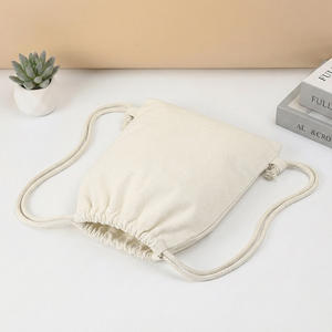 Bolsa de Lona de Algodón Sublimable con Cordón, 30x40cm, Imprimible por Ambos Lados, Personalizable para Gimnasio, Viajes y Compras - Product Image 2