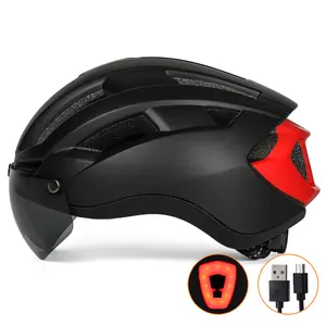 Cycling Helmet HONORTOUR Wholesale OEM Helmet For Scooters With Magnet Glass Casque Velo Roadbike Air Helmet Safety Adult Cycling Bike Helmet