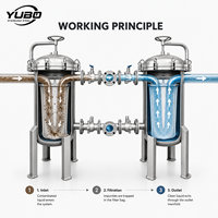 Boîtiers de filtre à sacs en acier inoxydable côte à côte avec collecteur de commutation pour une filtration industrielle ininterrompue
