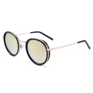 Conchen 2023 Golden Supplier Popular Classic Designer Sun Glasses Uv400 Round Metal Sunglasses