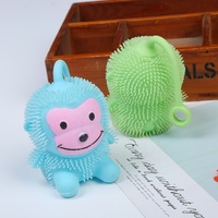 Jouet à presser XTQ Monkey Squeeze Squishy pour enfants de 5 à 7 ans, matériau TPR, 8*8cm, balle anti-stress, lot en vrac