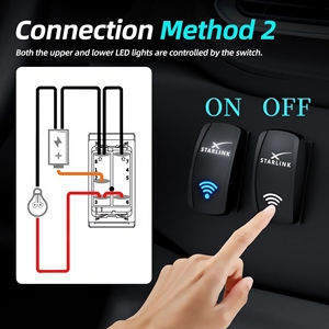 Starlink Rocker ChuyểN 12V 24V DC Marine Rocker chuyển 5 pin ON-OFF starlink món ăn chuyển đổi chuyển đổi cho tín hiệu vệ tinh tiếp nhận - Product Image 5
