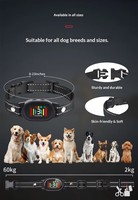 Automatisches Anti-Bell-Halsband 3 Modi Ton Vibration Statisch IPX7 Wasserdicht LCD-Display Wiederaufladbares Hunde-Bellhalsband