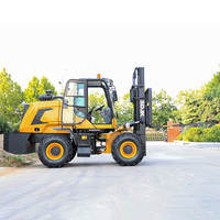 3 Tonnen 3,5 Tonnen Allrad-Gabelstapler 4x4 Diesel-Geländestapler Direkt vom Hersteller Offroad-Gabelstapler für Bauarbeiten