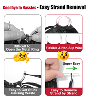 Extensions de cheveux humains bouclés birmans 50g 40 mèches pour crochet, pré-séparées, sans nœuds, boucle invisible, cheveux Remy, fournisseur d'usine