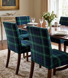 Classic Greenish Blue Plaid Printed Upholstery Fabric By The Yard Decorative Check Pattern Upholstery Textile For <b>Sofa</b> <b>Bench</b> - Product Image 6
