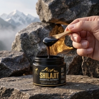 Extrait de résine de Shilajit personnalisé OEM/ODM, complément naturel de l'Himalaya avec oligo-éléments pour la santé globale du corps