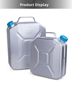Bidon de carburant en aluminium, réservoir d'<span class=keywords><strong>essence</strong></span>, jerrycan de 10, 20 litres, 5, 10 gallons, bidon d'huile vertical - Product Image 4
