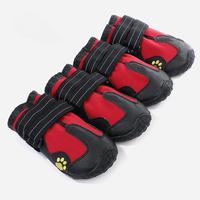Chaussures pour chien en cuir PU imperméables, antidérapantes et réfléchissantes pour le dropshipping – Bottes d'extérieur pour animaux de compagnie pour la course et la marche toutes saisons