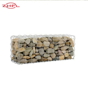 Cajas Longteng de malla de gabion prefabricada soldada para protección, con triple torsión de alambre de hierro, orificio cuadrado de 4.0-6.0mm, para pared de 1x1x2m, para control de inundaciones - Product Image 1