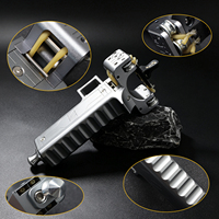Slingshot à double chambre en alliage d'aluminium haute puissance, multi-tirs, grande capacité, billes en acier - Durable pour la chasse et le tir en plein air