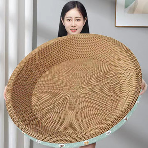 <b>Cat</b> <b>Scratching</b> Bowl Corrugated Paper 1 Level Solid Pattern Pet <b>Cat</b> Supplies - Product Image 1