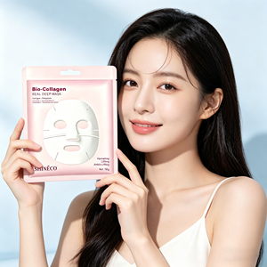 Transparent Split Face Gel Mask Color Changing Design Nourishing Daily Cosmetic Care <strong>Plaster</strong> Color Changing Split <strong>Facial</strong> Mask - Product Image 4