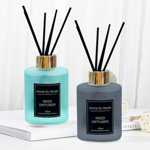 ก้านกก Diffuser 3ชุด,ขวดแก้วหรูหรากำหนดได้เองก้านหวายสำหรับกระจายอากาศในห้อง - Product Image 2