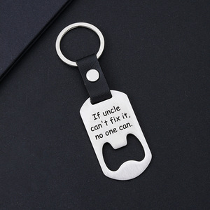 Llavero Abridor de Botellas de Metal con Grabado Láser de Acero Inoxidable, Regalo de Recuerdo para el Día del Padre, Te Queremos Papá - Product Image 2