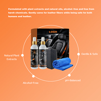 Kit Nettoyant et Revitalisant pour Cuir de Voiture – Emballage Personnalisé Direct Usine – Mousse Pulvérisée Double Action, Tampon et Chiffon pour Rénover les Sièges