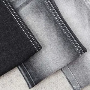 1% spandex 11 oz sulfur black denim fabric black cheap price from China supplier manufacturer