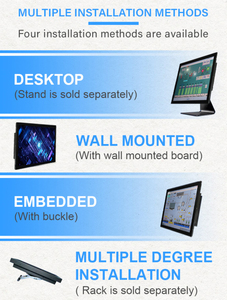 Tùy biến 17 10 12 15 inch hiển thị công nghiệp Màn hình LCD màn hình của máy tính bảng VGA HDMI USB kháng màn hình cảm ứng nhúng màn hình - Product Image 2