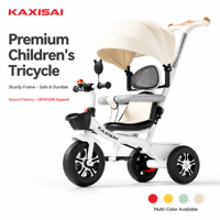 Tricycle robuste pour enfants, tricycle à 3 roues pour enfants, cadre en acier renforcé, capacité de charge élevée, durable pour les tout-petits de 2 à 5 ans