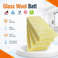 Laine de verre ignifuge classe A conforme à la norme australienne AS/NZS 4859.1, R4 175, isolation hydrophobe en fibre de verre pour ossature de plafond