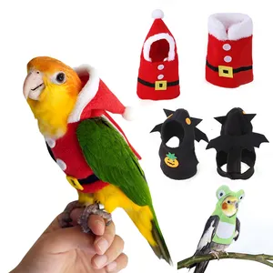 Bird Winter Warm Clothes Halloween Christmas Birds Costume Funny Festival Parrot Coat Apparel for Parakeets Cockatiel Cockatoo