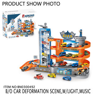 Điện Trẻ Em Bãi Đậu Xe Đồ Chơi Chàng Trai Món Quà Xây Dựng Kho Mô Hình Mang Theo 6 Trượt Bánh Xe Xe Đồ Chơi Cho Trẻ Em Trẻ Em - Product Image 6