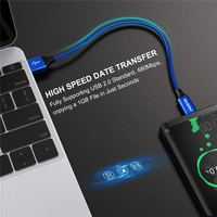 Câble USB Type C certifié, prix d'usine, 3A, charge rapide, nickelé, 2.0, câble USB C avec boîtier métallique