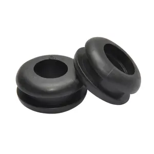 Compression Mold Rubber Grommet UL Certified Silicone Cable Grommet Chemical Resistant FFKM CR HNBR Rubber Grommet