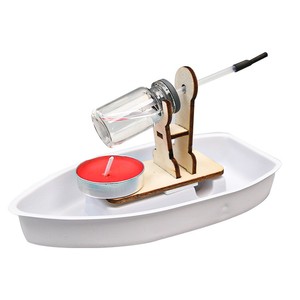 Nouveau Design Créatif Bateau à Vapeur DIY Jouets <span class=keywords><strong>Scientifiques</strong></span> Kits de Matériel d'Expérimentation pour Enfants Cadeau Artisanat en Bois - Product Image 1