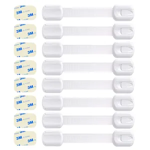 Mạnh mẽ hơn có thể điều chỉnh dây đeo trẻ em saftey dây đeo an toàn nhà tủ lạnh trẻ em cửa xử lý an toàn an toàn bằng chứng tủ bé chốt khóa - Product Image 1