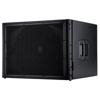 SAWA Audio HDL 18-AS Subwoofer actif de 18 pouces, puissant, 2000 W de puissance de crête, enceinte de sonorisation professionnelle