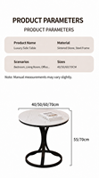 Table basse moderne en fer forgé avec pieds en métal, design contemporain pour salon et bureau à domicile