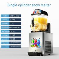 Machine à slush antidérapante en acier inoxydable de qualité commerciale avec réfrigération pour lieux publics et salles de jeux