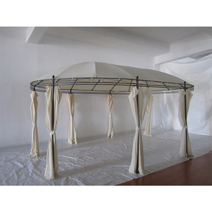 2023 nuovo Design rotondo <span class=keywords><strong>Patio</strong></span> esterno giardino baldacchino per feste Gazebo - Product Image 1