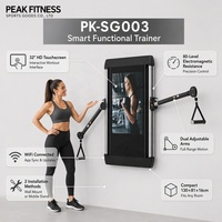 Écran de fitness interactif intelligent pour entraînements, équipement de gym numérique mural en acier, personnalisable pour usage domestique, unisexe