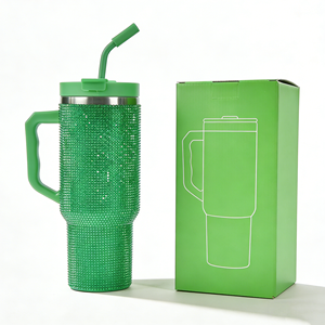 Tumbler Isolato in Acciaio Inox da 40 oz <span class=keywords><strong>con</strong></span> Logo Personalizzato, Tazza Riutilizzabile <span class=keywords><strong>con</strong></span> Coperchio e Cannuccia per Campeggio all'Aperto, Stampa <span class=keywords><strong>con</strong></span> Strass del <span class=keywords><strong>Nome</strong></span> - Product Image 1