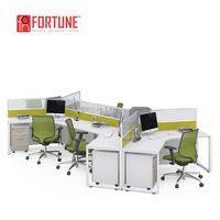 Produk baru desain Modern Panel komputer kantor Cubicle Workstation desain produsen kubus