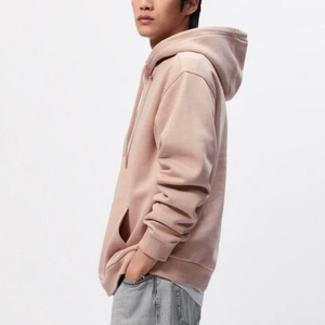 Sudadera con Capucha Unisex Extra Grande de Color Rosa Otoñal, Personalizada, de Alta Calidad, Ecológica, con Logotipo Bordado e Impreso, con Bolsillos y Hombros Caídos - Product Image 3