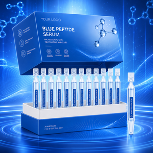 โรงงานผลิตเซรั่มเปปไทด์สีน้ำเงิน OEM ขายส่งเซรั่มฟื้นฟูผิว รับผลิตโลโก้ฟรี ออกแบบฟรี - Product Image 6