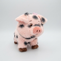Peluche en flanelle super douce en coton PP, motif princesse cochon de dessin animé, anti-stress, lavable, créative, à câliner