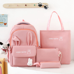 Gran oferta de fábrica, mochila de cinco piezas para estudiantes de alta calidad, conjunto de mochila impermeable de viaje - Product Image 3