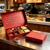 Boîte cadeau de luxe pour collations avec sac en papier assorti |   Emballage alimentaire personnalisé avec logo pour restaurants, traiteurs, noix et pâtisseries