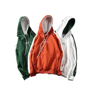 Fashion hip hop styles personality stripe splicing men's hoodie sweatshirts