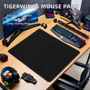 Tigerwings Klassisches Schwarzes Gaming-Mauspad 90x40 Maßgefertigtes Rutschfestes Blanko-Gewebe Wasserdicht Beheizt Bedruckt mit Eigenem Logo Lagerware - Product Image 2