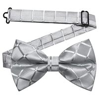 Noeuds papillon à carreaux pour hommes, tissés en jacquard, ajustables, pré-noués, pour hommes d'affaires