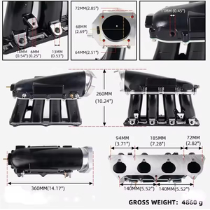 Изготовленный на заказ стальной лист ультра серии уличный впускной коллектор для Honda K Series K20 K24 впускной коллектор двигателя - Product Image 6