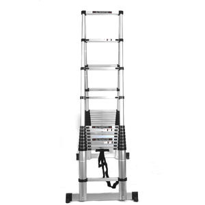 Échelle télescopique en aluminium peu encombrante, pliable, avec hauteur réglable pour projets de bricolage - Product Image 2