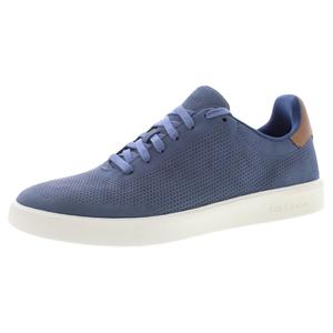 Scarpe da Uomo Cole Haan Grand Crosscourt Daily Blu Cina in Nabuk con Suola Avorio - Product Image 1
