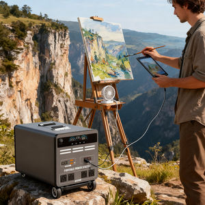 Station d'alimentation portable LiFePO4 à onde sinusoïdale pure, entrée solaire, charge sans fil, charge rapide XT90, sortie CA 220V, 4000+ cycles - Product Image 6